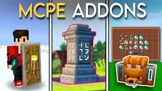 5 Best Useful ADDONS for Minecraft PE 1.21.61+  | MCPE Survival Mods