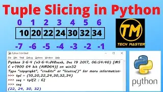 Python Tuple | Tuple Slicing in Python | Tuple in Python | Tuple Slicing | Slicing of Tuple | Hindi