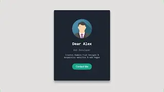 How To Create Profile Card Using HTML & CSS