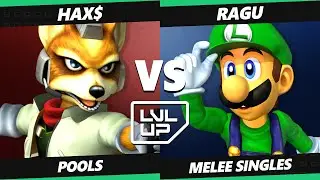 LVL UP EXPO 2023 - Hax$ (Fox) Vs. Ragu (Luigi) SSBM Melee Tournament