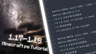 Minecraft pe Tutorial shaders! 1.17-1.18!