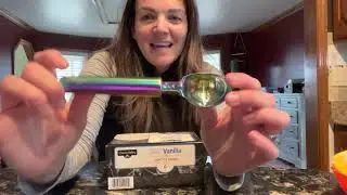 Review of Rainbow Ice Cream Scoop, Berglander Stainless Steel Cookie Scoop Melon Baller Scooper