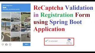 Google ReCaptcha Validation using Spring Boot Application