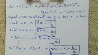 Relationships Between Roots And Coefficients |Theory Of Equations |