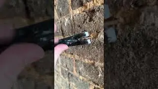 Easiest way to remove a flat concrete nail from brick￼