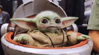 Real Baby Yoda Animatronic Puppet! THE COOLEST THING AT COMIC-CON 2022!