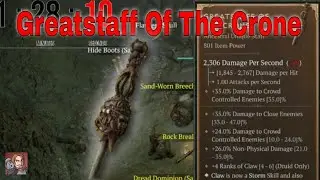 Diablo IV Unique Items - Greatstaff Of The Crone (Druid Staff)