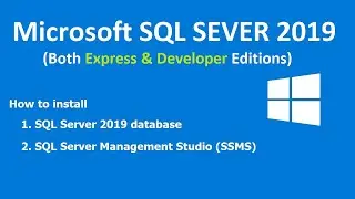 How to Download and Install Microsoft SQL Server 2019 database, SQL Server Management Studio