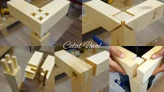 Woodworking / Wood joint techniques / Wooden corner joints / Ahsap birlestirme teknikleri