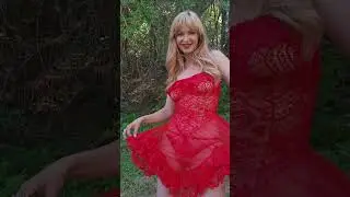 Dainty Rascal Try On - Vintage 80s Sheer Red Nightgown