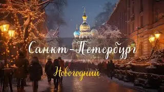 НОВОГОДНИЙ САНКТ-ПЕТЕРБУРГ 2022 г. Прогулка по заснеженному городу (4K)