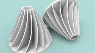 3D modelling impeller in AutoCAD