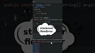 Java Tricky Interview Question #13 Understand StackoverflowErrror in java #shorts