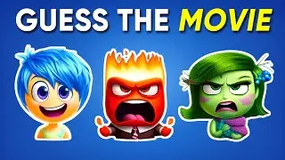 Guess the MOVIE by Emoji 🎬🥤🍿 Inside Out 2, Wish, The Little Mermaid