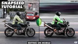 Create MOTION BLUR EFFECT on MOBILE | SNAPSEED TUTORIAL | Android | iPhone