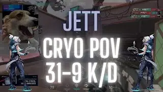 100T Cryo POV Jett on Ascent 31-9 K/D (VALORANT Pro POV)