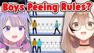 Bijou explains the Boys Urinal Etiquette and Confused Mumei 【HololiveEN】