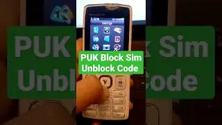 How To Puk Block Sim Unblock | #shorts