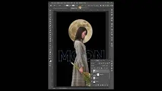 Photoshop Tutorial | Photo Manipulation | Moon and Girl