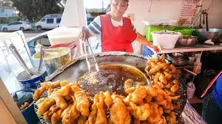 The Original Fish Tacos 🐟 🌮 !! MEXICAN STREET FOOD in Ensenada, Mexico!! 🇲🇽