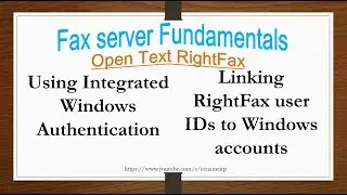 Importing Users from Domain to Rightfax Server ,Open Text RightFax Fax server Fundamentals