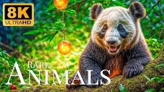Rare Animals 8K ULTRA HD🐾Relaxing Animal Views with Soothing Piano Melodies