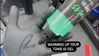 Warm up your shaving gel ( Tomb 45 shaving Gel )