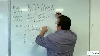 A-Level Further Maths F2-03 Planes: Converting a Vector Equation to Cartesian Form