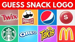 Guess the Snack Logo🍿| 50 Famous Logos | Food Logo Quiz