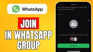 How To Join In WhatsApp Group (2024) Quick Fix Tutorial