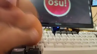 playing osu with a raw egg until it breaks