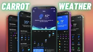 BEST Weather App for iOS // CARROT Weather: Alerts & Radar! ☀️🌦️