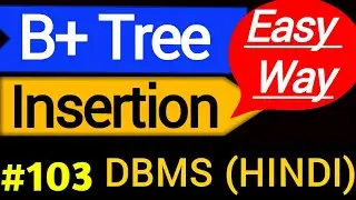 b+ tree insertion example | B+ tree insertion and deletion in dbms | b+ tree insertion and deletion