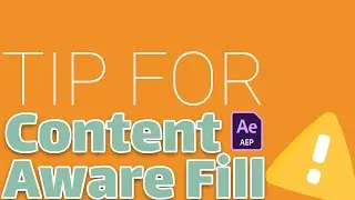 Reference Frame with Content Aware Fill - After Effects Tutorial