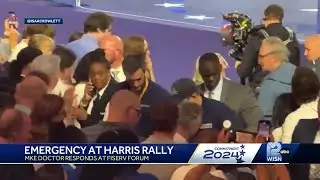 Countys chief doctor responds to medical emergency during Kamala Harris rally