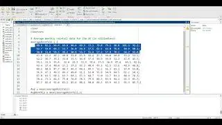 How to Find the mean of a row or column in MATLAB