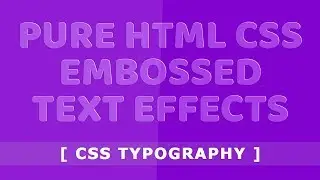 Css Neumorphism Text Effects | Typography