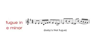 fugue in e minor