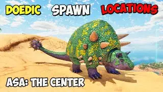 (ASA The Center) ALL Doedicurus Spawn Locations On ARK Survival Ascended