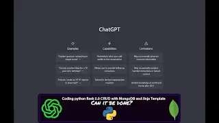 Unlock the Secrets of a Powerful Python Flask 2.0 CRUD App with ChatGPT and MongoDB!