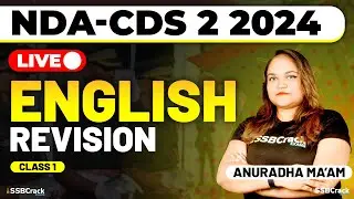 NDA-CDS 2 2024 Exam English Live - Revision - Class 1