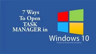 7 Ways To Open Task Manager In Windows 10  | TechTricksGh