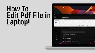 How to Edit Pdf File in Laptop [easy]