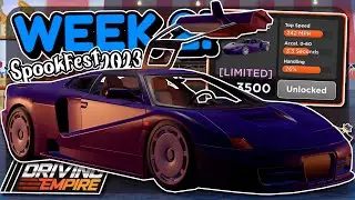 SPOOKFEST WEEK 2 IS HERE!! | LIMITED BUGATTI EB110! | Driving Empire Update - Roblox