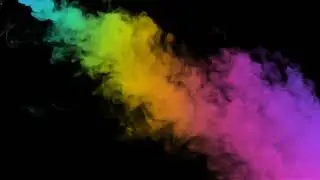 Color Full Smoke Effect Black Screen Background Video