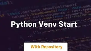 python venv start