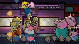 THE SIMPSON FAMILY VS THE PEPPA PIG FAMILY [ Family Rivals ] Showcase