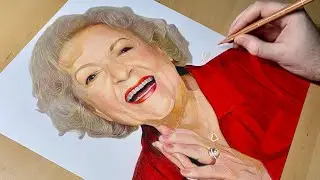 Drawing Betty White - Timelapse