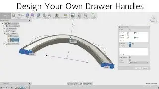 Design your own Drawer Handles in Fusion 360 - Loft Tool