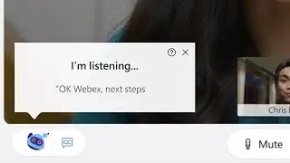 Cisco Webex Assistant for Video Conferencing and Online Meetings